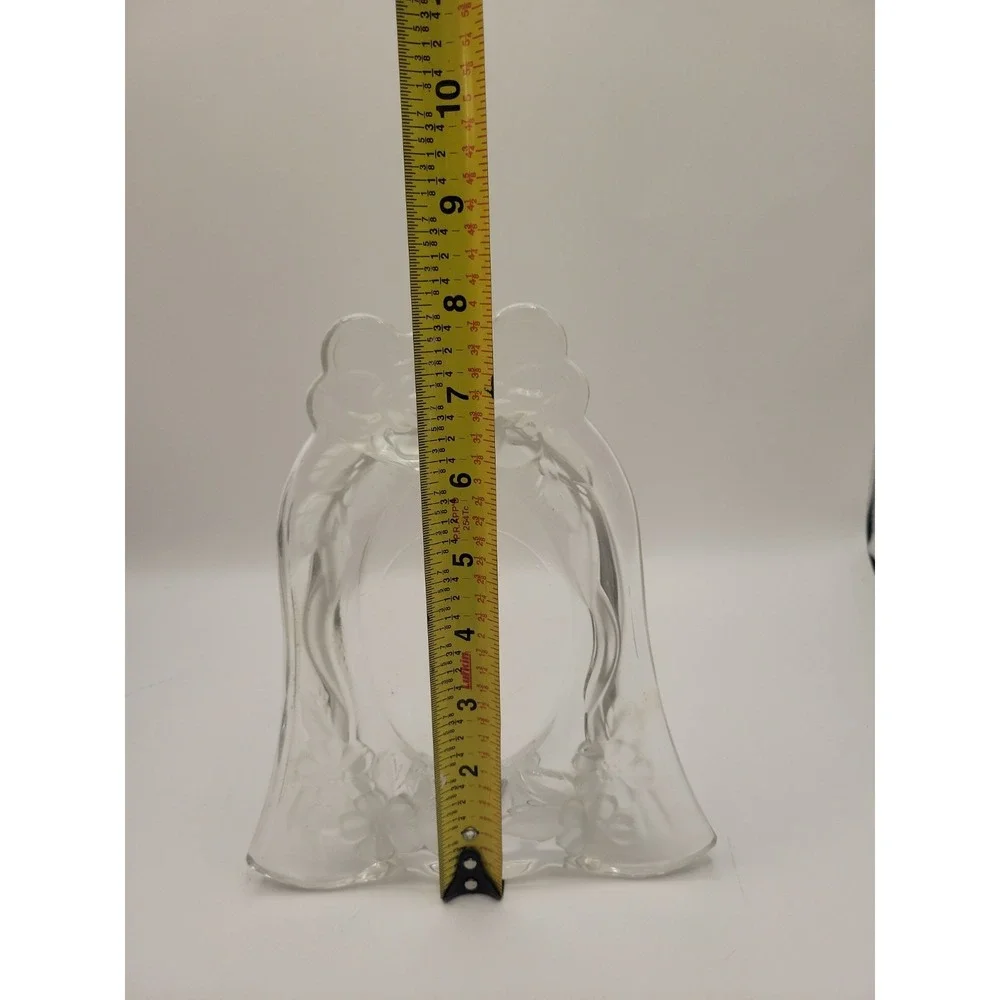 Vintage Studio Nova Loves Bouquet Crystal Bell‎ Picture Frame Oval 3x5 Japan